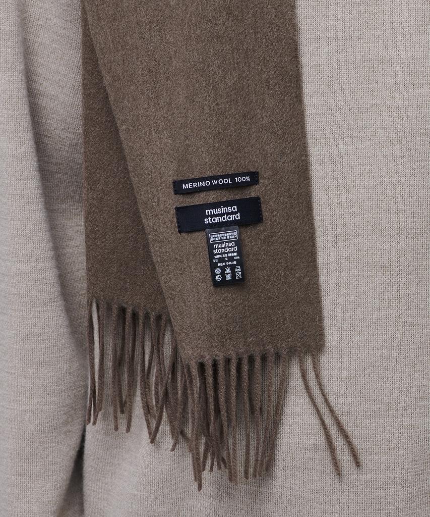 MUSINSA STANDARD 100% Merino Wool Scarf [Mocha]