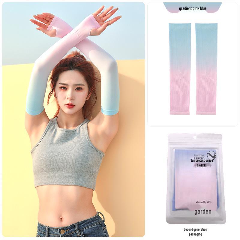 Ice Silk Sun Protection Sleeves for Men & Women - Outdoor Sports & Cycling Arm Protectors