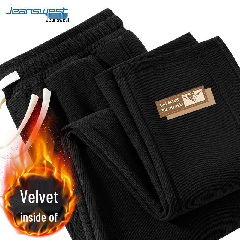 

JEANSWEST Men s Fleece Lined Corduroy Straight Leg Pants 2XL