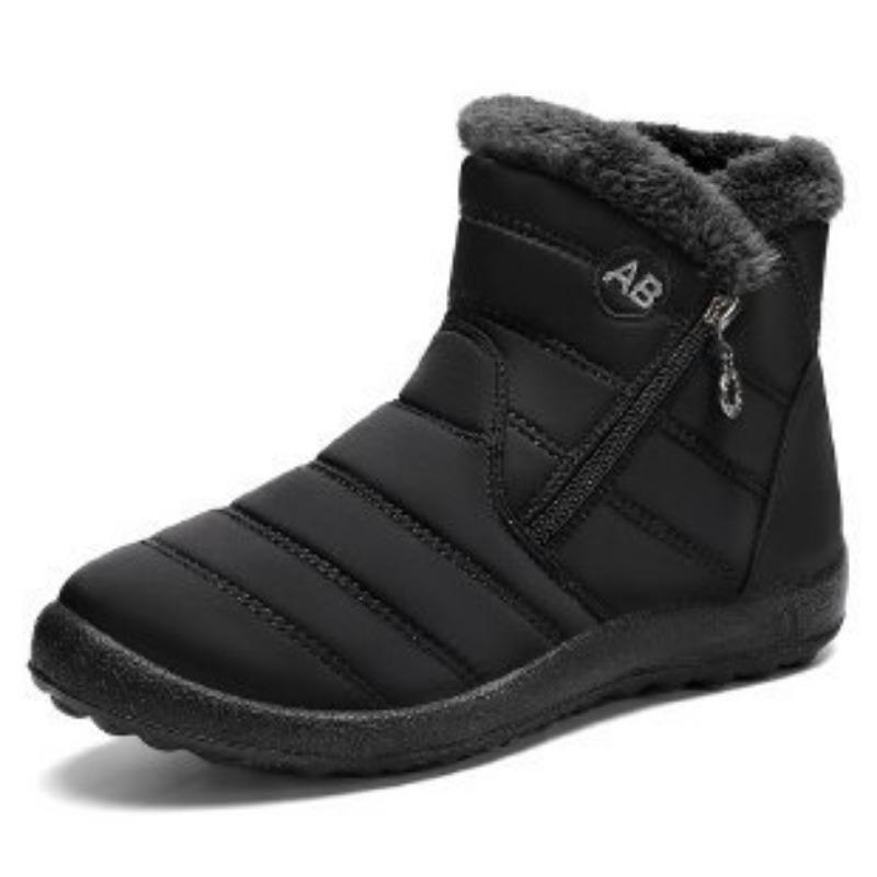 Men Women Plus Size Winter Warm Snow Boots Padded Lining Waterproof Ankle Boots Anti-slip Outdoor Hiking Mountaineering Sports Boots
