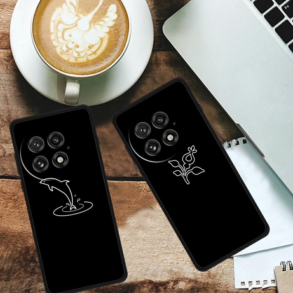 

For OnePlus 13 Line Art Case Anti-Scratch Soft TPU Phone Cover Mountain