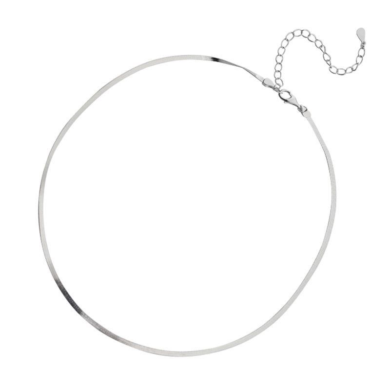 Chaîne Serpentine en Argent Sterling 925 Pour Femmes Mode Élégant Breloques Qualité Luxe Bijoux Accessoires Exquis Cadeau Féminin