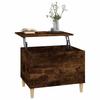 Coffee Table Smoked Oak 60 X 44.5 X 45 Cm Wood Based Material