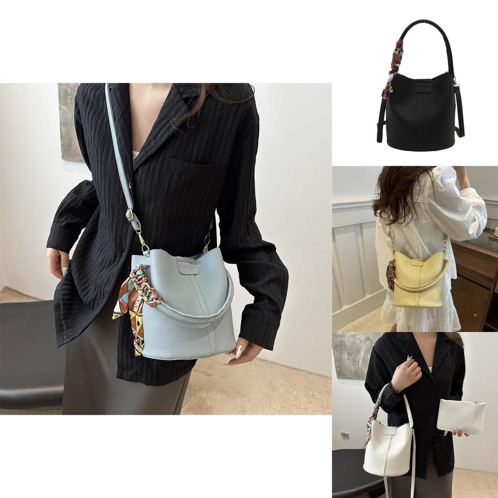 Trendy Summer Fashion Handbag 2024 Stylish French Fresh Single Shoulder Bucket Bag