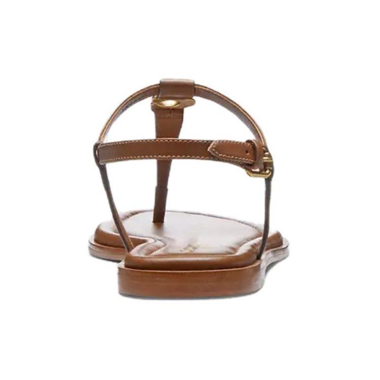 Coach Jessica Leather One Strap Sandals Women's Brown CS088-SAD