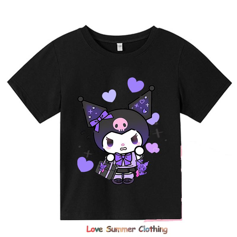 Mikina s kapucí na zip Kawaii Dětská Streetwear Kuromi Dětská Mikina na zip Dětská Mikina Manga Oblečení Dítě Dívka Chlapec Top Mikina