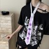 Y2K Star Tie Sweet Unisex Necktie Creative Glossy Tie  Party