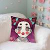 Anime DDemon Slayer AAkazaS Cute Case Plush Fabric Soft Pillowcase Double Sided Print Cushion Cover Household Gifts