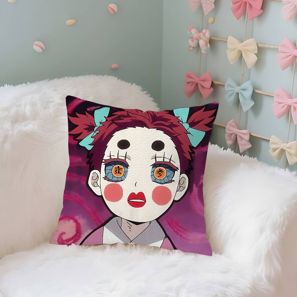 Anime DDemon Slayer AAkazaS Cute Case Plush Fabric Soft Pillowcase Double Sided Print Cushion Cover Household Gifts
