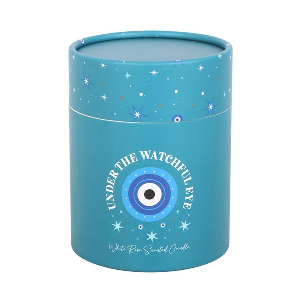 Something Different Under Watchful Eyes White Rose Candle