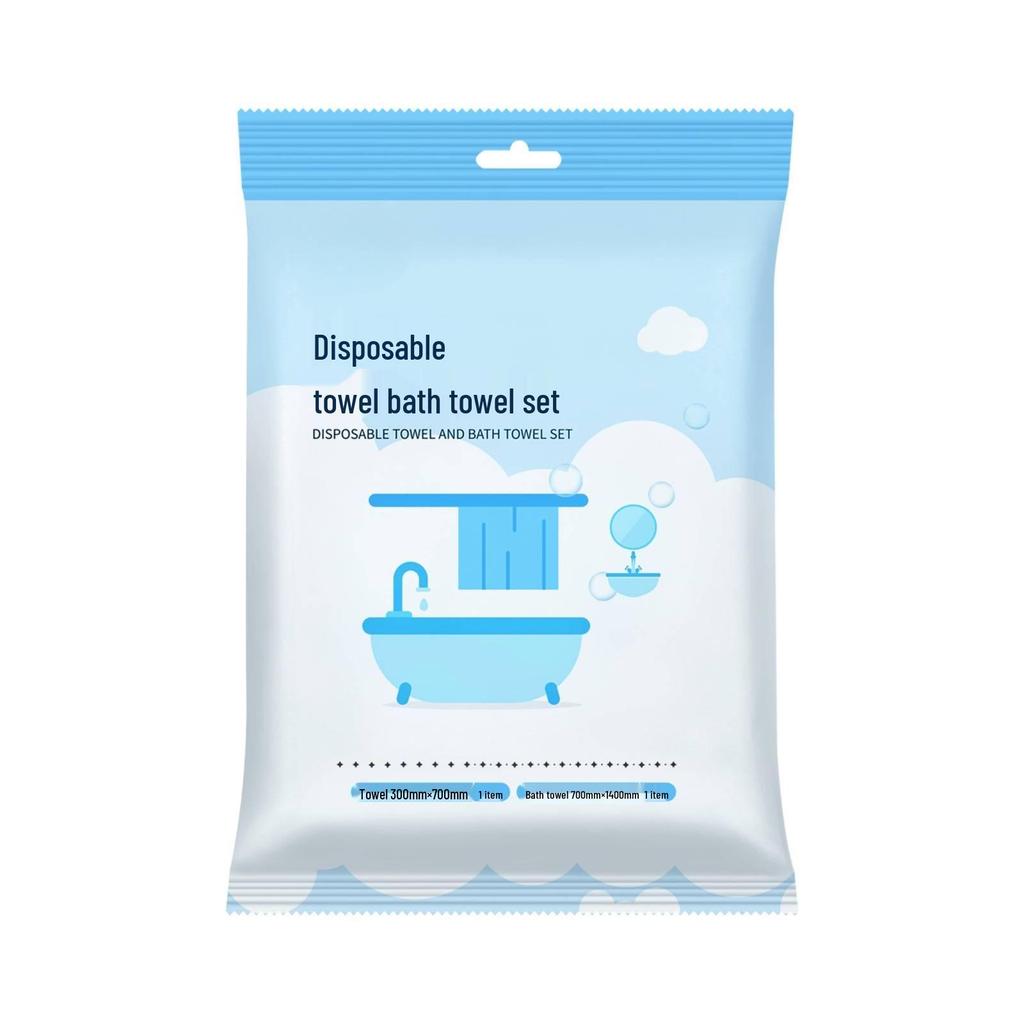 Individually Wrapped Disposable Pearl Bath Towel Set for B&B Hotels