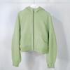 Women's Fleece-Lined Short Zip-Up Hoodie: Autumn/Winter Yoga and Fitness Wear