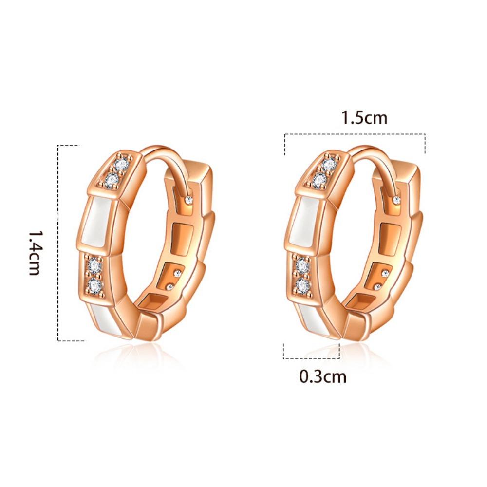 Ζιργκόν -ενσωματωμένο Φίδι Αγκράφα Αυτιού Μπαμπού -καμωμένο Μικρό Κρικάκι Αυτιού Γυναικεία Προσωπικότητα Προσωπικότητα