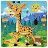 20piece Wooden Puzzle Cartoon Animals Car Letter Number Pattern Jigsaw Puzzles Game Kids Educational Learning Toys for Children