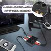 YFFSFDC Bidirectional RCA Stereo Audio Switcher HiFi AV Sound Channel 1 Input 2 Output 2 Input 1 Output Compatible with Stereo CD Players RCA Stereo