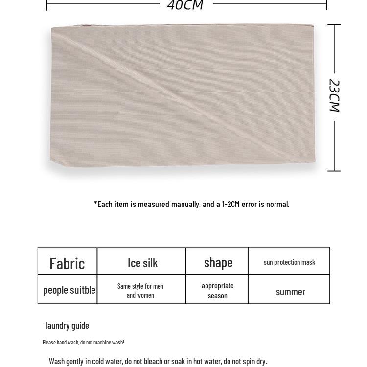 Women's UV Protection Ice Silk Neck Gaiter and Ear Loop Mask - Summer Windproof Scarf