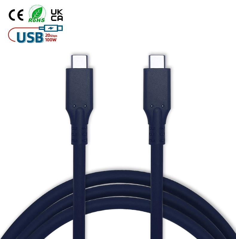 0.5M C To C 100W USB-C Type-C Fast Charging Data Cable Bio Quick Charger Android Mobile Phones Nylon Material Micro Connectors