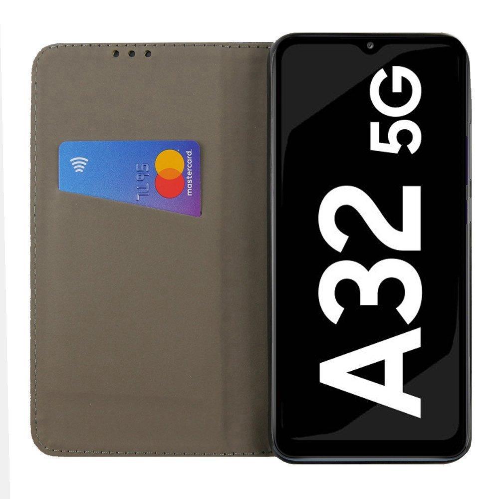 Smart Magnet case for Samsung Galaxy A32 5G, Dark Blue