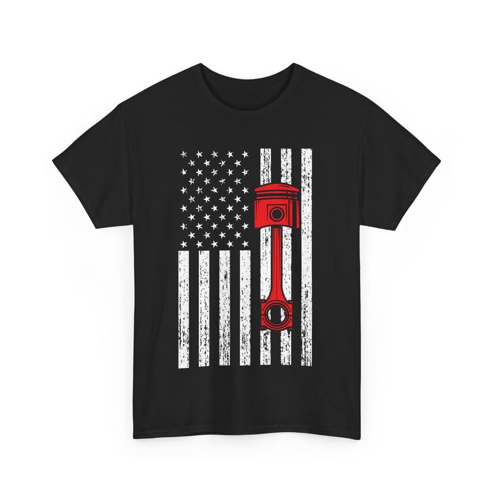 

Car American Flag Cars Lovers Car Racing Racer Men Dad T-Shirt 4XL