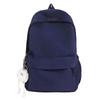 Schoolbag Schoolbag Junior High School Girls High Value Simple Versatile Solid Color College Student Backpack Female Ins High School Backpack