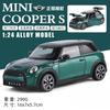 1:24 Mini Cooper S Kovový litý model auta Miniaturní Kovový Model Domácí Trendy & Stolní Displej Ornament Narozeninové Dárky