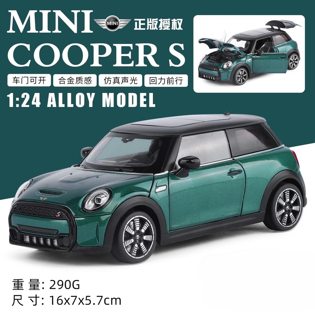 1:24 Mini Cooper S Kovový litý model auta Miniaturní Kovový Model Domácí Trendy & Stolní Displej Ornament Narozeninové Dárky