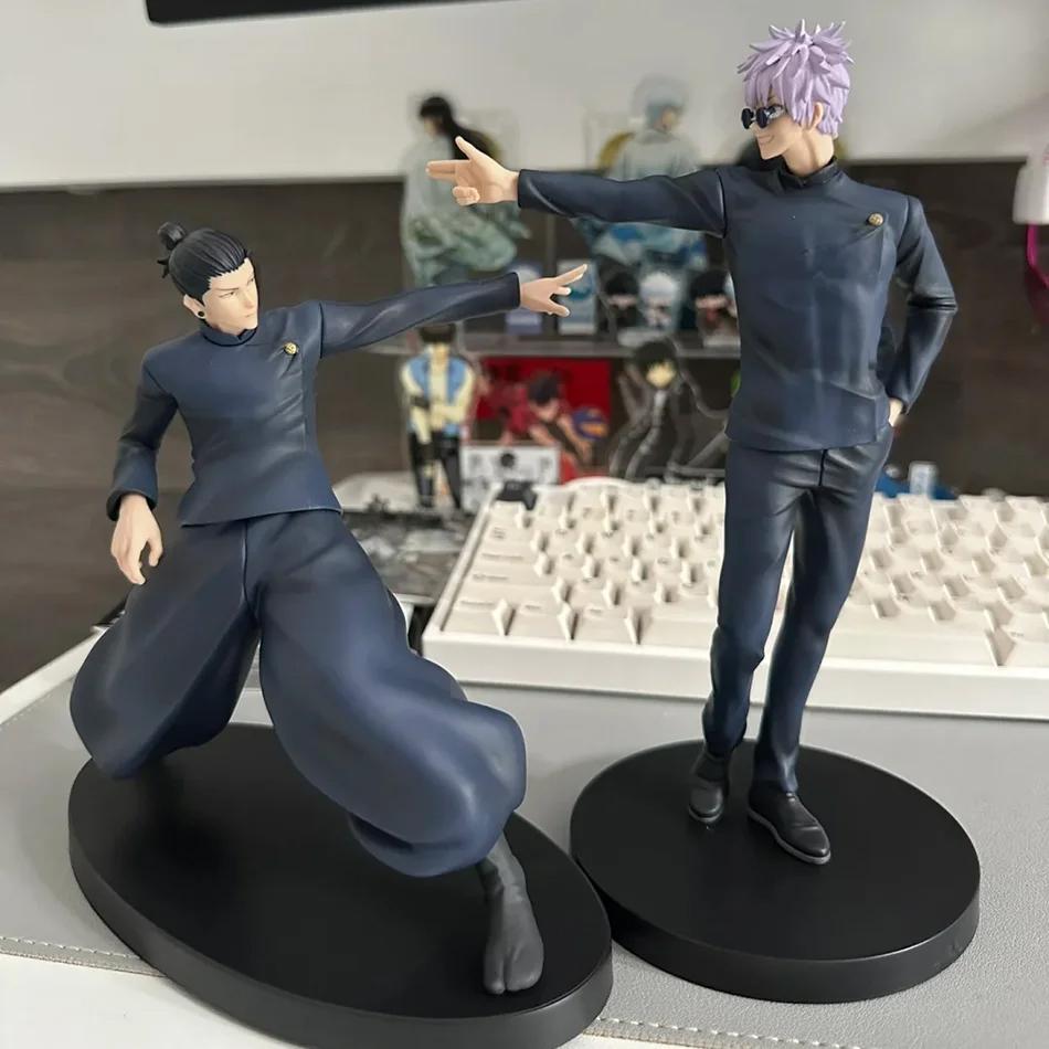 JJK Anime Figur Geto Suguru Fushiguro Toji Gojo Satou Puppe Kampfposen-Stil Actionfigur Modell Schreibtischornament Geburtstagsgeschenk