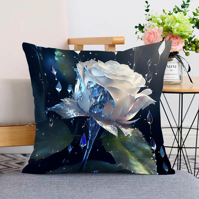 Rose Pillowcase Dormitory Decoration Office Living Room Sofa Home Pillowcase