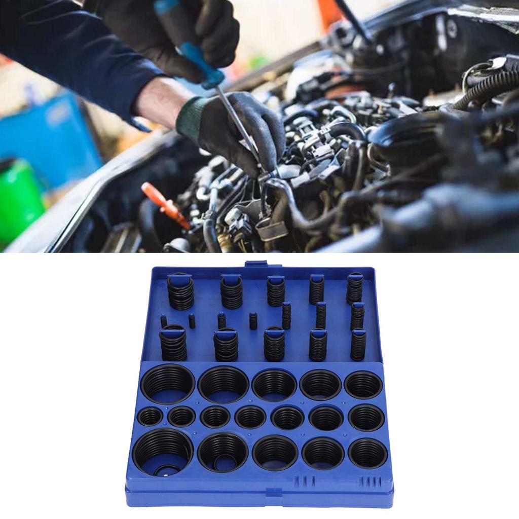 419Pcs Metric O Rings Rubber Hybrid O Rings Assortment Kit for Plumbing Machinery Faucets