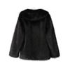 Luxury Faux Fur Coat Women Winter Thick Warm Long Sleeve Turndown Collar Female Overcoat  Elegant Lady Outerwear
