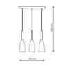Lampa Wisząca Solin 3 E27 Czarny Light Prestige Lp-181/3L Bk