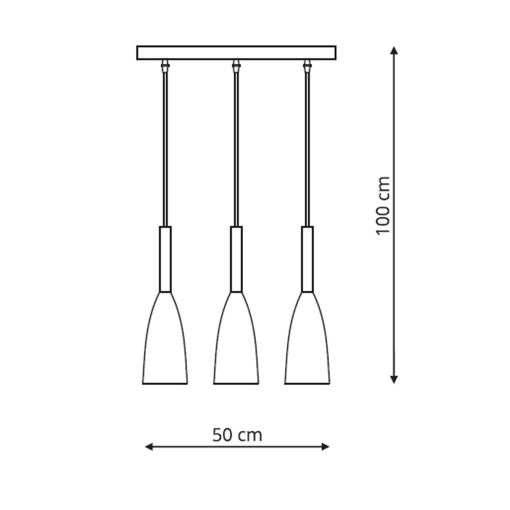 Lampa Wisząca Solin 3 E27 Czarny Light Prestige Lp-181/3L Bk