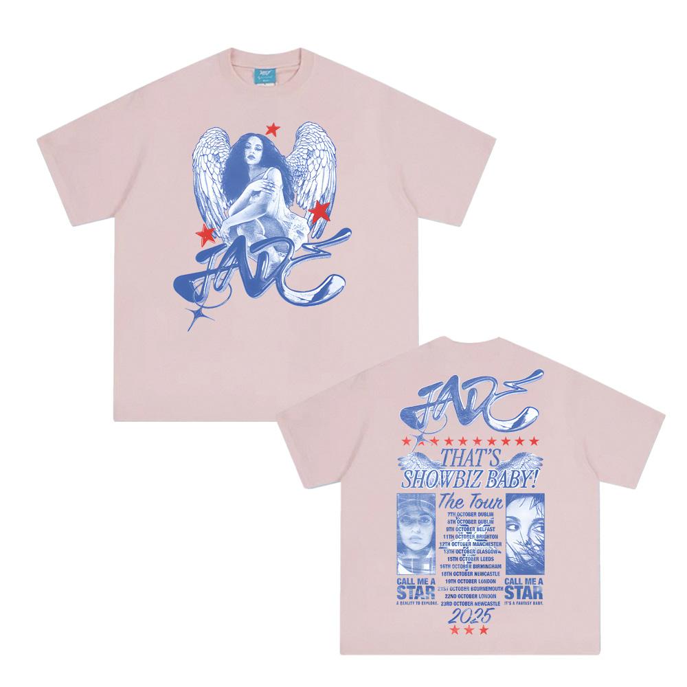 Jade Thirlwall T-Shirt THAT'S SHOWBIZ BABY! THE TOUR DATEBACK TEE Summer High Quality Graphic Tshirt Unisex 100% Cotton Tops