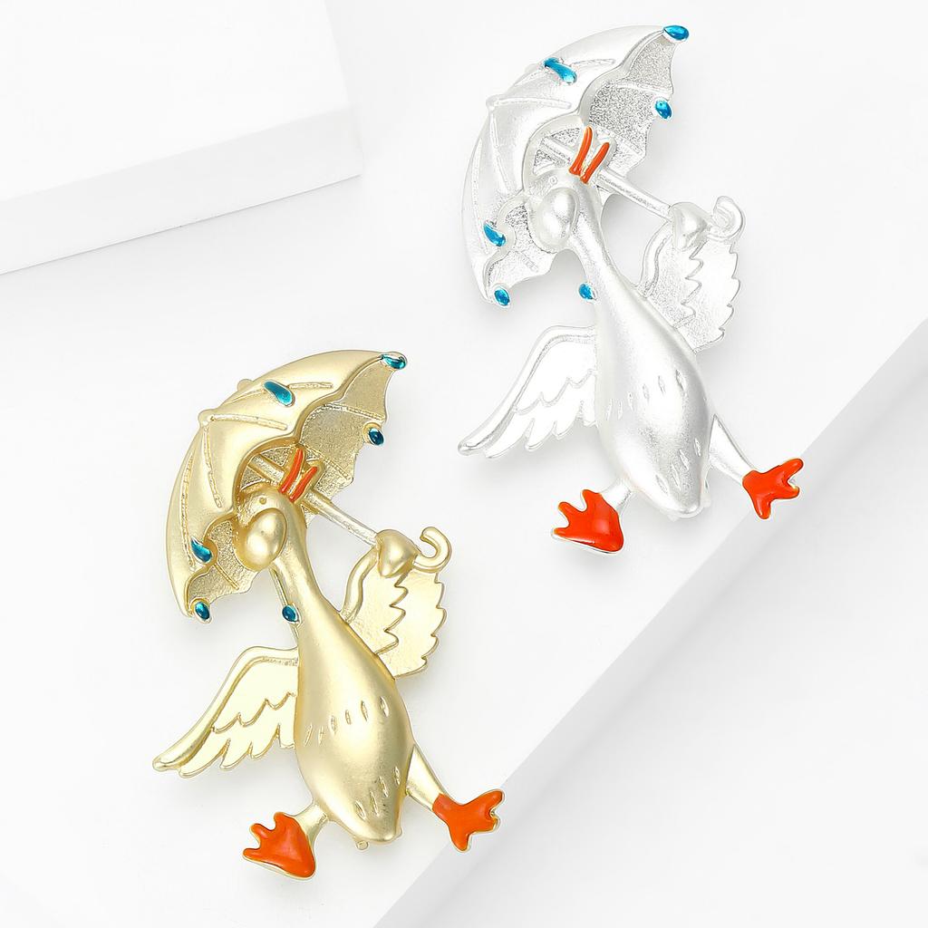 Stilvolle Emaille-Enten-Broschen für Damen Unisex Tier-Anstecknadeln Freund Event Party Neue Geschenke Schmuck Dekoration Zubehör