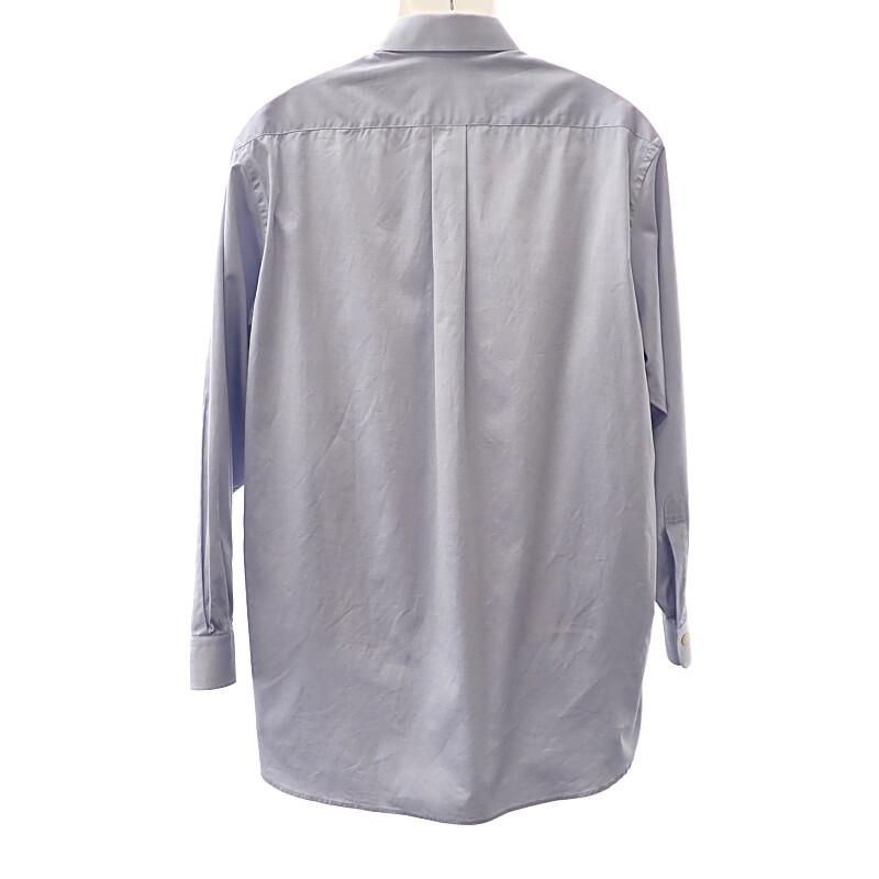 GUCCI  691521 44 Long sleeve shirt blue cotton mens