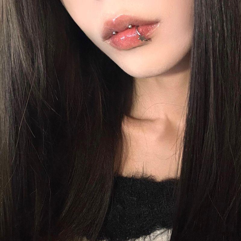 Raccon Raccoon XINGX Seamless Ring Titanium Steel Lip Ring Buckle Ear Bone Stud Fashion Sexy Ins Piercing Jewelry