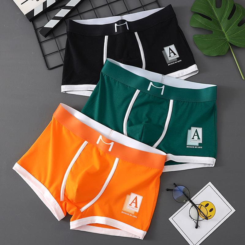 1/3 PCS Men's Panties  Underwear Boxers Briefs Mens Fashion  Boxershorts Trends Youth Personality Underpants