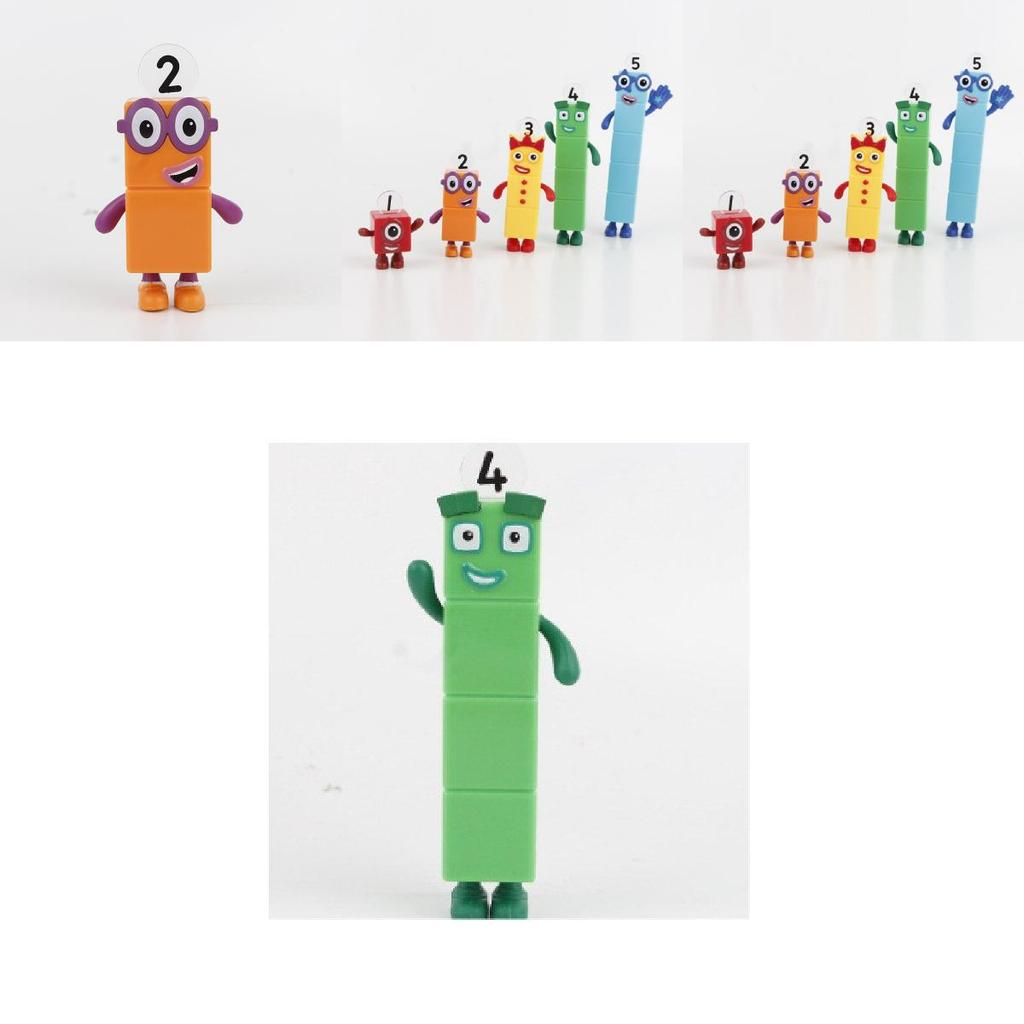 Numberblocks Bunte Bausteine Niedliche Verwandlungsfiguren für Kinder Spielzeit