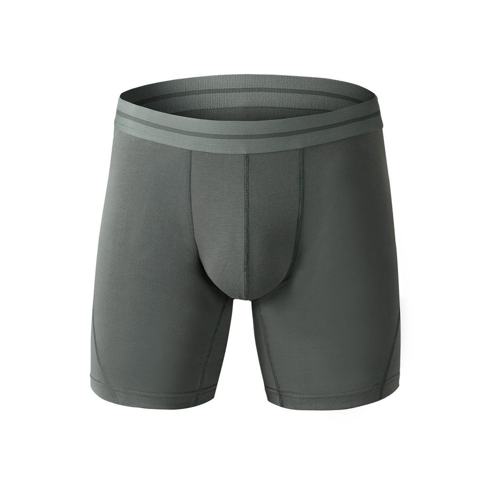 Herren Baumwoll Unterwäsche Shorts Männlich Lange Unterhosen Verlängerte Fitnesshose Sport Boxers M L XL XXL 3XL