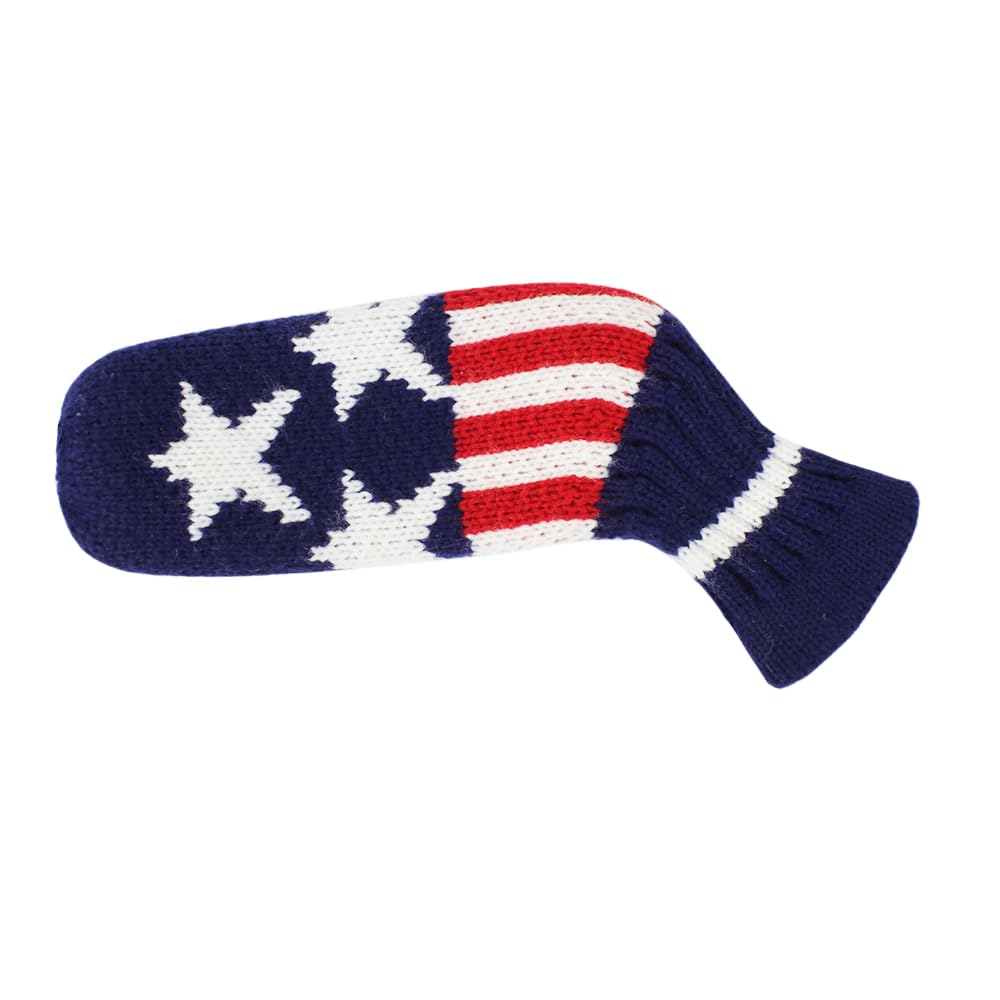 Scott Edward Knit Golf Putter Headcover, Pack of 1, Fits Blade Putter (Blue Star)