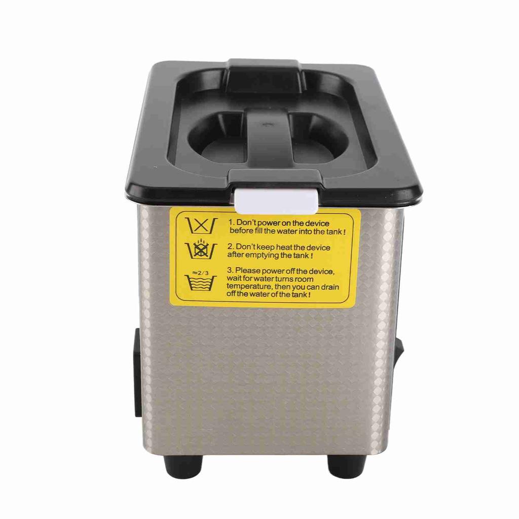 Limpador ultrassônico portátil de alta capacidade e baixo ruído de 40 KHz e 800 ml para joias de vidro