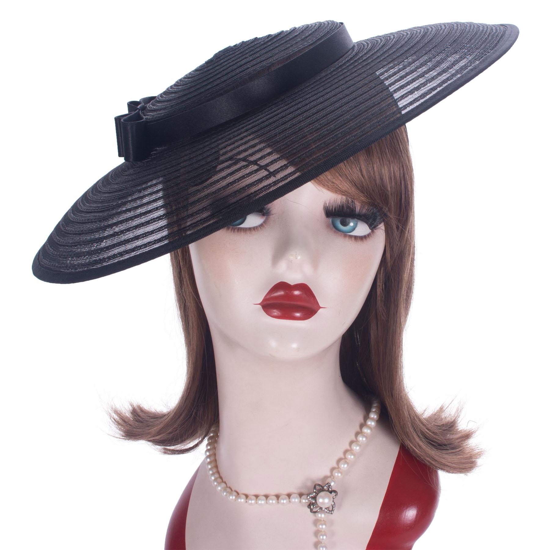 

Lawliet Womens Vintage Look Netting Fascinator Wedding Church Racing Cocktail Hat Headband Headpiece A603 чорний