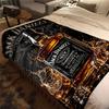 Jack Daniel's Tennessee Whiskey Plush Blanket Soft Comfortable All Seasons blanket Sofa Office Naps blanket Outdoor Travel throw Perfect Gift