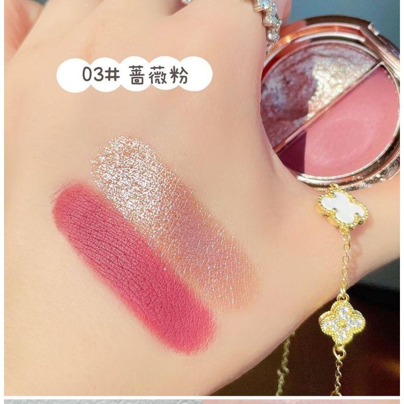 BEAUTY GLAZED - Matt & Pärlemor Dubbel Effekt Charm Ögonskugga - 10 Nyanser