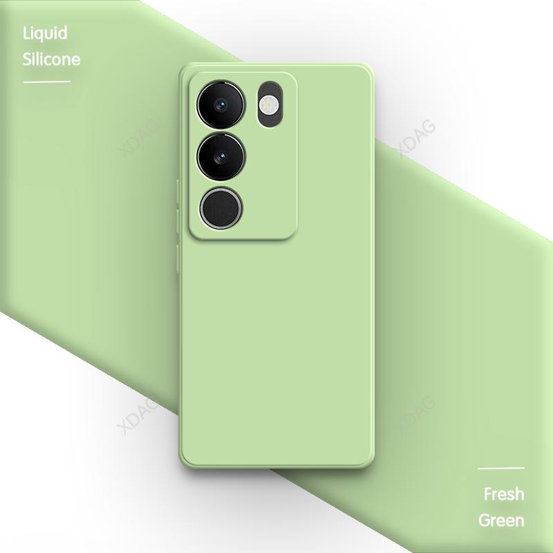 Capa de celular básica Pure Candy Color para VIVO V29 Pro V29Pro VIVOV29 5G Funda Soft Square Liquid Silicone Back Cover Luxury Carcasa