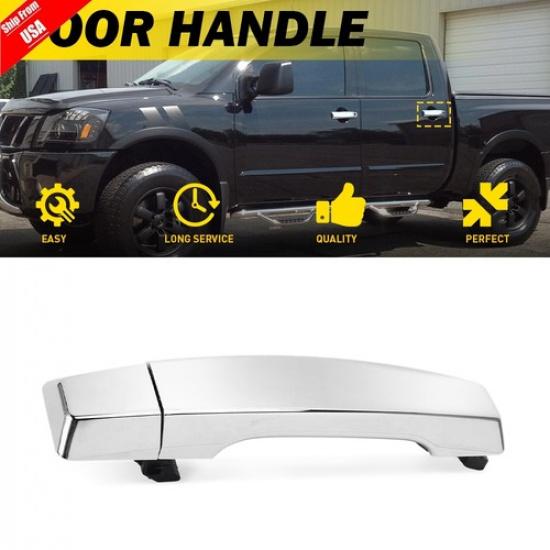 For 04-15 Nissan Titan/Armada Rear Left/Right Outer Exterior Door Handle Chrome