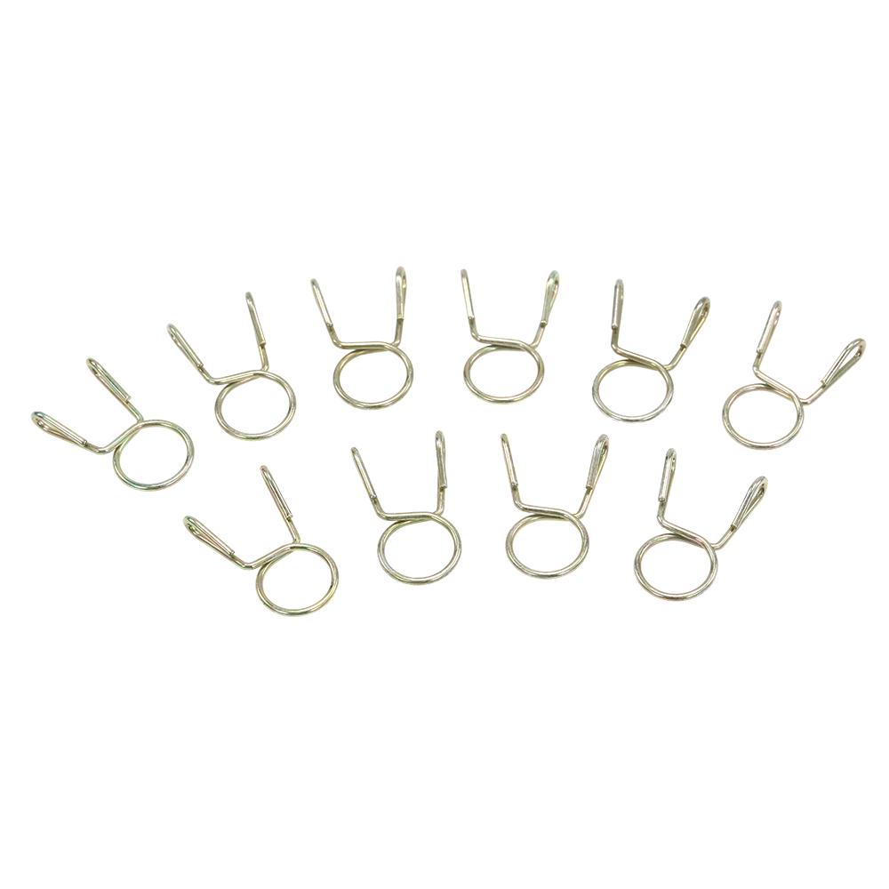 10X Fuel Line Hose Tubing Spring Clip Clamp 7mm For Motorcycle ATV Scooter