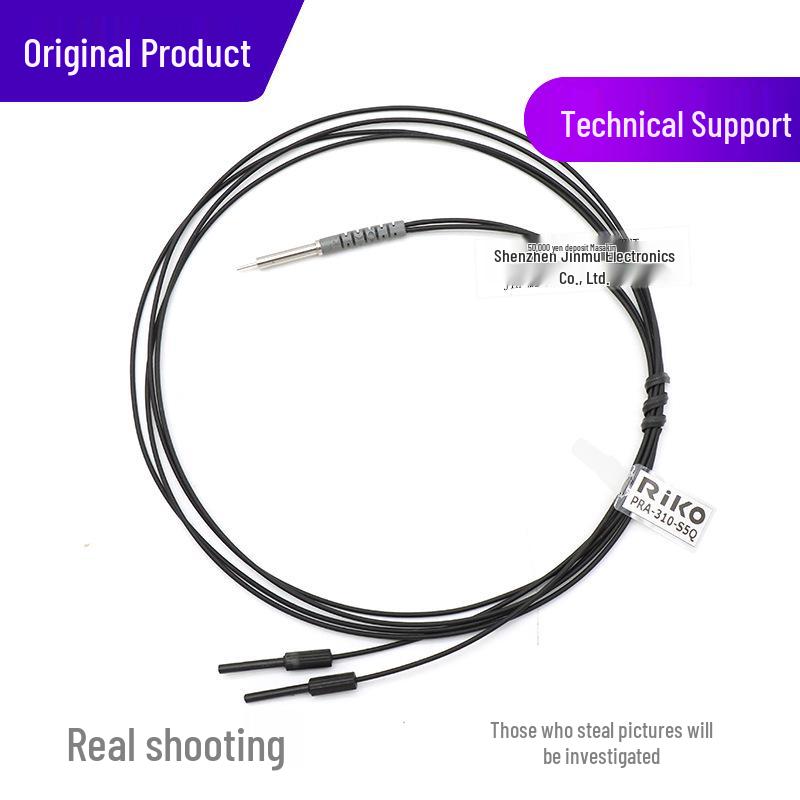 RICO Optical Fiber Sensor, PRA-310-S5Q, Reflective Convex Tube, 0.9 Diameter