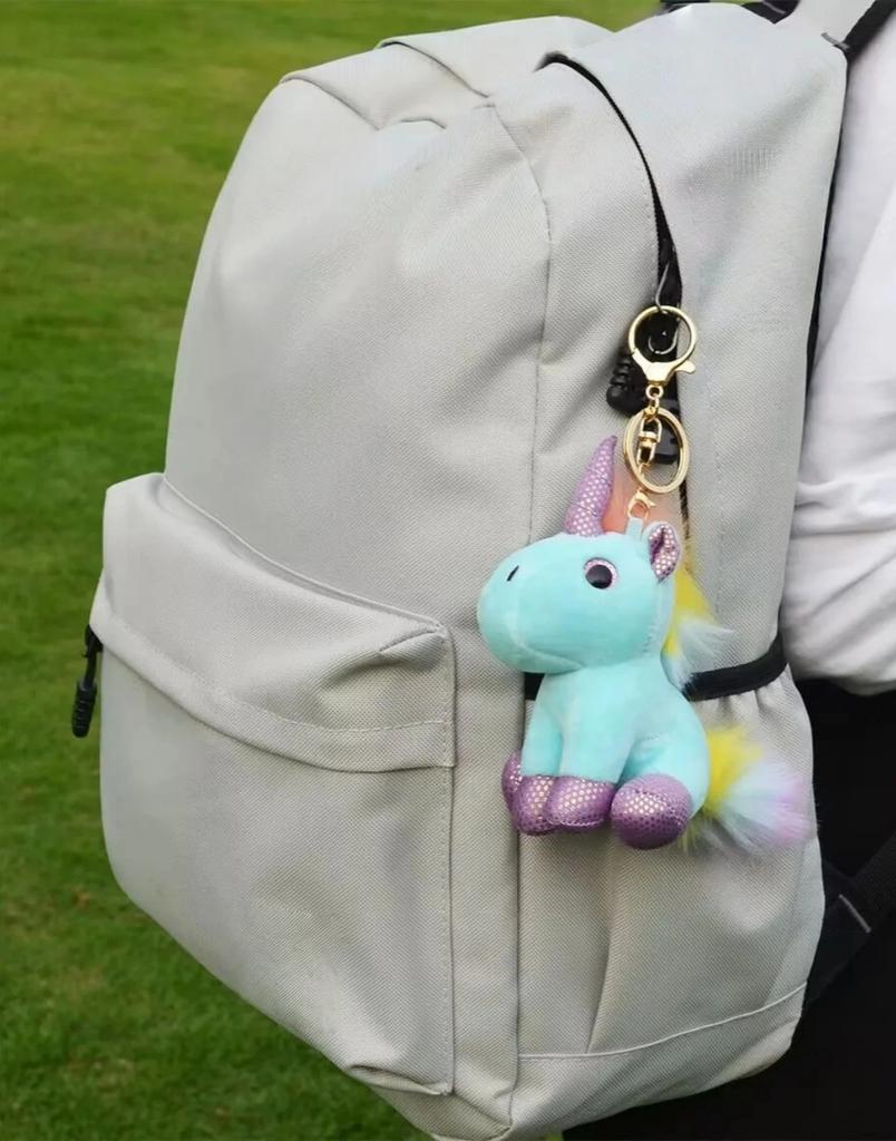Kawaii Unicorn Plush Keychain Horse Plush Doll Bag Pendant 12CM