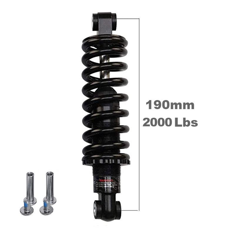 AttLvTu MTB Rear Shock Absorber, 150mm 165mm 190mm Bicycle Coil Spring Suspension, for Mountain Bike E-Bike Wheelchair